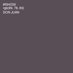 #594E56 - Don Juan Color Image